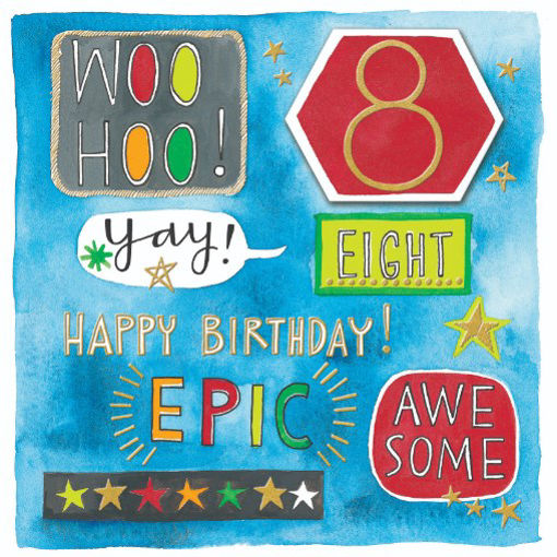 Picture of 8TH BIRTHDAY CARD